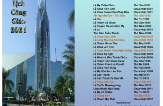 Lịch Công Giáo 2021