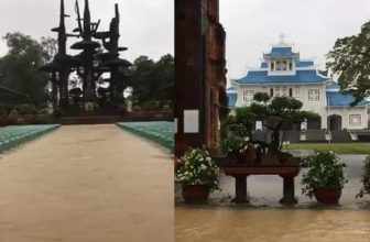 Toàn Cảnh Ngập Lụt tại Trung Tâm Hành Hương Đức Mẹ La Vang, Quảng Trị, Tổng Giáo Phận Huế