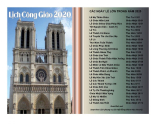 Lịch Công Giáo 2020