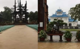 Toàn Cảnh Ngập Lụt tại Trung Tâm Hành Hương Đức Mẹ La Vang, Quảng Trị, Tổng Giáo Phận Huế